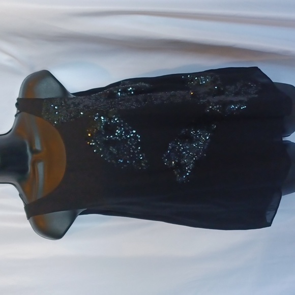 Halston Heritage Sequin Tank Size 8, lined - Picture 1 of 9